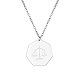 Halsketten mit Sternbild Waage aus Edelstahl für Damen SK1865-2-1