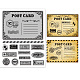 ラバークリアスタンプ  カード作りの装飾DIYスクラップブッキング用  他人  22x18x0.8cm DIY-WH0251-017-1