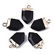 Natural & Synthetic Mixed Gemstone Pointed Pendants G-N326-34-2