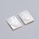 Natural White Shell Mother of Pearl Shell Charms SSHEL-I024-05-2
