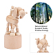Gorgecraft天然木ヘマタイトディスプレイ装飾  犬  ビスク  43x60x100mm DJEW-GF0001-12-4