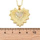 Латунные микропаве прозрачные кубические цирконии ожерелья с подвеской в виде сердца для женщин NJEW-S438-07C-G-5