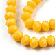 Chapelets de perles en verre opaque de couleur unie EGLA-A034-P4mm-D29-2