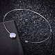 Glass Collar Necklaces NJEW-BB17046-A-12