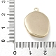 Латунные микропаве прозрачные подвески с фианитом KK-M308-07G-02-3