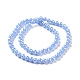 Imitazione placca perle di vetro giada fili GLAA-E036-12-M-4