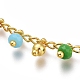 Brass Handmade Colorful Glass Beaded Necklaces X-NJEW-JN03134-2