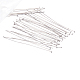 PandaHall Elite About 168 Pcs 304 Stainless Steel Flat Head Findings Eye Pin Length 2 Inch 23-Gauge for Jewelry Making STAS-PH0003-14D-2