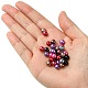 Perles en verre nacré rondes style mixte HY-X0001-B-1-3