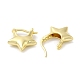 Rack Plating Brass Star Hoop Earrings for Women EJEW-D073-04G-2