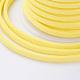 3x1.5mm Yellow Flat Faux Suede Cord X-LW-R003-38-5