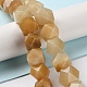 Natural Topaz Jade Star Cut Round Beads Strands G-M418-C15-01-2