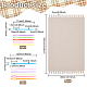 FINGERINSPIRE 8PCS Cardboard Weaving Looms & 12PCS Safety Plastic Sewing Needles TOOL-FG0001-06-2