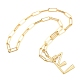 Ожерелья с подвеской-карабином из латуни NJEW-JN03011-03-2