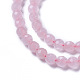 Chapelets de perles en quartz rose naturel G-F596-20-3mm-3