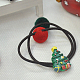 Christmas Party Accessories Supplies Mixed Styles Girls Elastic Resin Hair Ties OHAR-R178-16-2