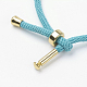 Bracelet en coton avec cordon torsadé X-MAK-L012-01-2