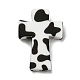 Крест с силиконовыми фокальными бусинами в виде коровы SIL-G006-02D-1