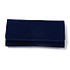 PVC Suede Fabric Travel Jewelry Organizer Roll Foldable Jewelry Case AJEW-I046-01-2