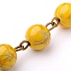 Rondes à la main perles acryliques de banc d'étirage chaînes de colliers bracelets faisant AJEW-JB00052-2