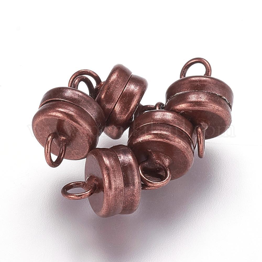 Entretien bijoux,Fermoirs magnétiques en acier inoxydable,2 pièces,boucle de connecteur pour
