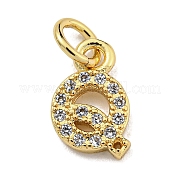 Буквица из латуни с подвесками из кубического циркония KK-Q814-26Q-G