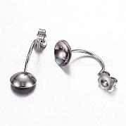 Серьги-гвоздики из нержавеющей стали 304 STAS-N0006-01P
