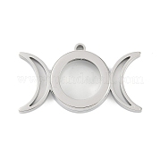 Подвески-медальоны из нержавеющей стали 304 STAS-S132-14P-01