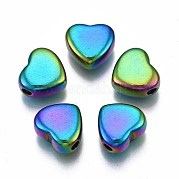Rack Plating Rainbow Color 304 Stainless Steel Beads STAS-S119-084