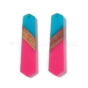 Подвески из непрозрачной смолы и ореха RESI-M027-06G