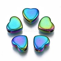 DICOSMETIC 100Pcs Rainbow Color Spacer Beads Stainless Steel