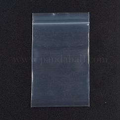 Sacchetti di plastica richiudibili per imballaggio, guarnizione superiore, sacchetto autosigillante, rettangolo, bianco, 8x5cm, spessore unilaterale: 3.9 mil (0.1 mm), 100pcs/scatola