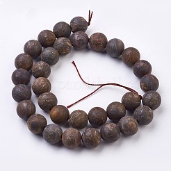 Filamenti di perline Bronzite naturale&nbsp;G-J376-32-12mm