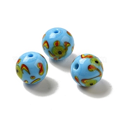 Бусы лэмпворк ручной работы LAMP-G162-08B-09