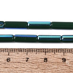 Chapelets de perles en verre opaque électrolytique&nbsp;EGLA-Q132-02A-F03