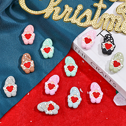 18 шт. 9 цвета пищевые экологически чистые силиконовые бусины&nbsp;SIL-CA0001-82