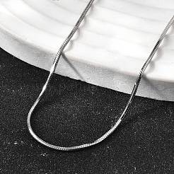 1.2 мм 304 нержавеющая сталь змейка ожерелья для женщин и мужчин STAS-V011-04B-P