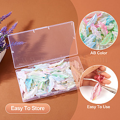 60шт 6 цвета прозрачные акриловые подвески&nbsp;TACR-TA0001-29