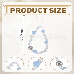 1 шт. Звездные резиновые ремешки для мобильных телефонов для женщин&nbsp;AJEW-LP0004-66