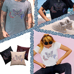 Бабочка стекло исправление горный хрусталь&nbsp;DIY-WH0303-020