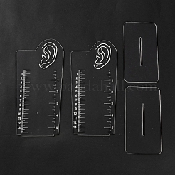 Прозрачный акриловый стенд для измерения сережек&nbsp;EDIS-NH0001-01