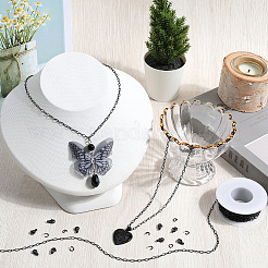 10 м ионного покрытия (IP) из нержавеющей стали 304 с цепочками-скрепками с 50 открытыми соединительными кольцами и 20 карабинами-лобстерами FIND-SC0012-56C