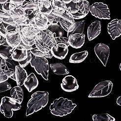 150 шт. 15 вида прозрачных стеклянных бусин-лепестков&nbsp;GLAA-TA0002-85