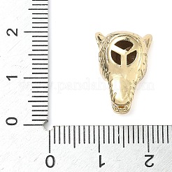 Латунные микро проложить кубического циркония бусы ZIRC-I356-44G