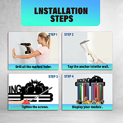 Железная вешалка для медалей&nbsp;ODIS-WH0021-821