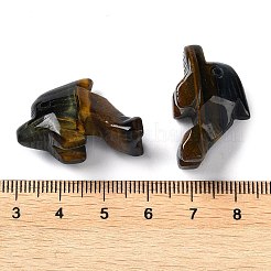 Резные фигурки целебных дельфинов из натурального тигрового глаза G-B062-01A