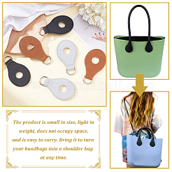 3 пара 3 цветов ремешок для сумки из искусственной кожи с застежкой-подвеской FIND-WR0004-94