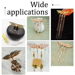 6 шт. 3 цвета сплава заколки для волос из кожи аллигатора FIND-PH0006-64