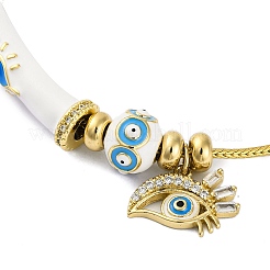 I braccialetti europei in ottone&nbsp;BJEW-C080-02G-03