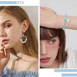 400шт 5 цвета гальванические стеклянные бусины&nbsp;EGLA-SC0001-21